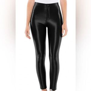 American Apparel Black Disco Pants Size Large